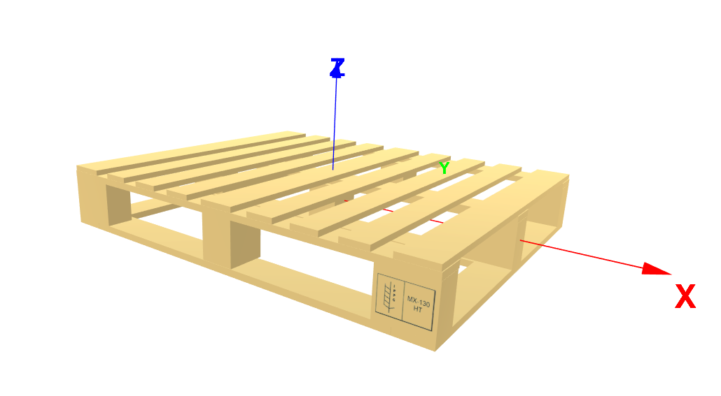 Stacked Forestal ORBA pallets