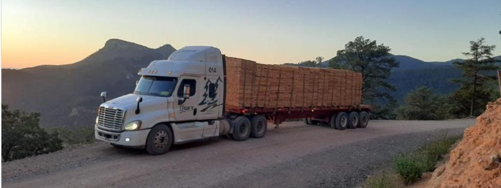 Forestal ORBA freight truck on mountain road